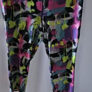#149 City Streets Vibrant Abstract Leggings